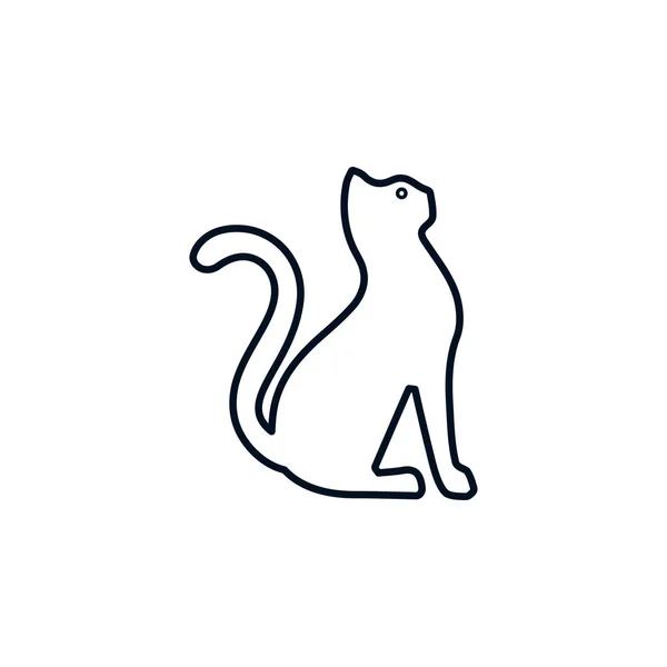 Creative Cat Icon Vector Design — стоковый вектор