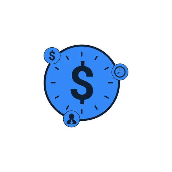 Time Money Icon Time Money — Stock Vector