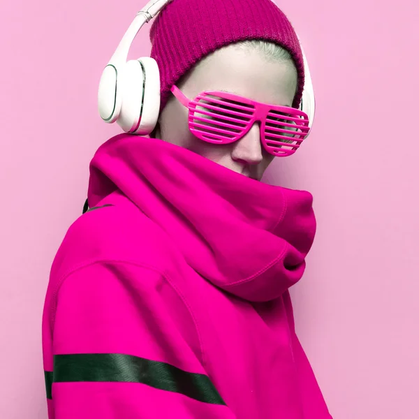 Tomboy Trance DJ Music Party Fashion Style — Stock Photo, Image