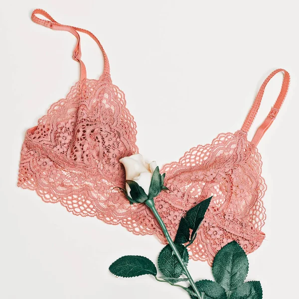 Lingerie élégante. Concept de mode. Sous-vêtements en dentelle pour dames. Ro — Photo