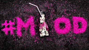 Hashtag Glitter metin ruh hali en az tasarım Glamour parti gece hayatı