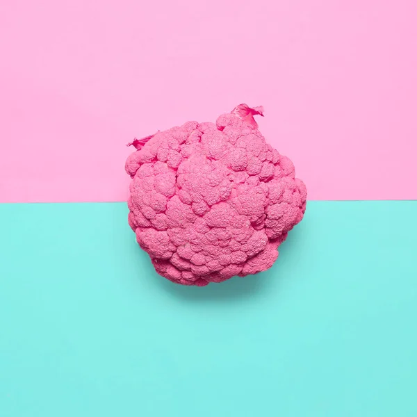 양배추 분홍색 페인트입니다. 최소한의 디자인 크리에이 티브 아트 갤러리 — 스톡 사진
