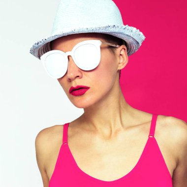 Pop sanat tarzı plaj Fitness Minimal model