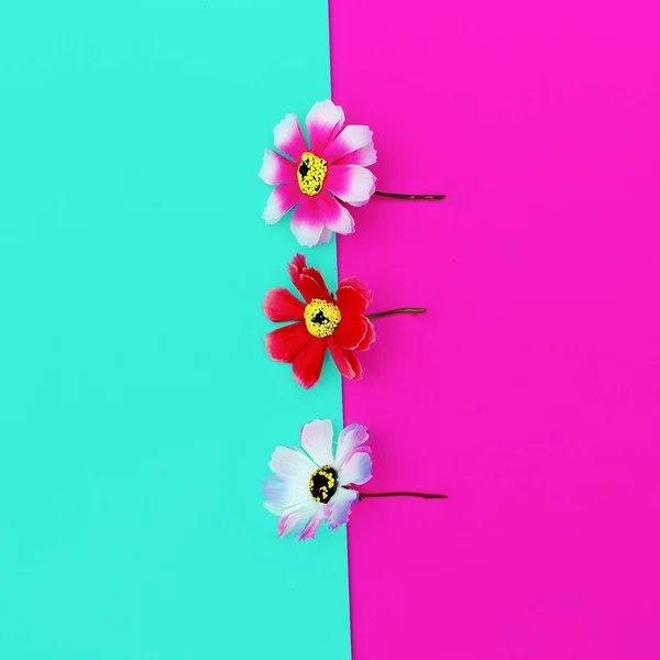 Virágok. Minimál design divat — Stock Fotó