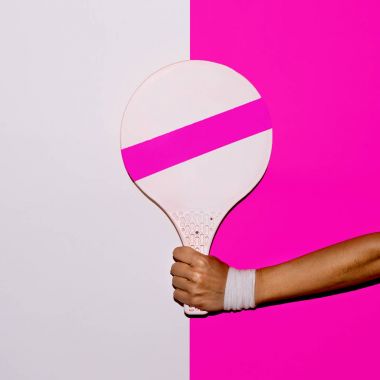 Beach badminton Minimal sanat tasarım