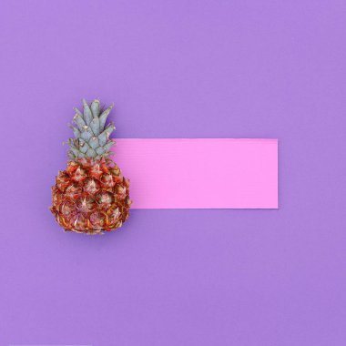 Mini ananas moda Minimal sanat tasarım şeker renkleri
