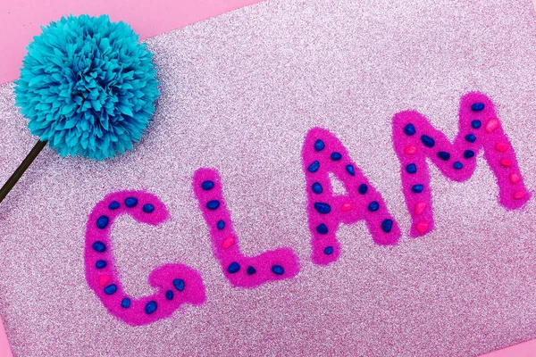 Letters Glam Minimal Design fashion art — Stock Photo, Image