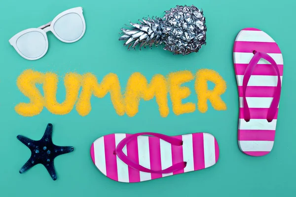 Summer set. Minimal art fashion style — Stock Photo, Image