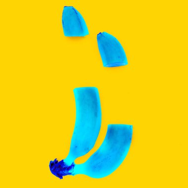 Neon muz Minimal sanat kesmek