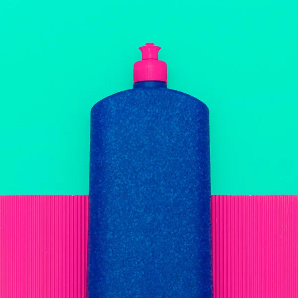 detergent bottle. Minimal art design