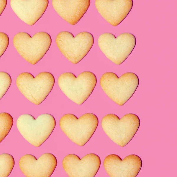 Şeker kalpler çerezleri Minimal sanat tasarım renkleri