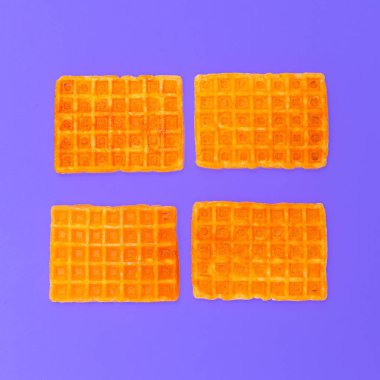Tatlı waffle. Minimal tasarım