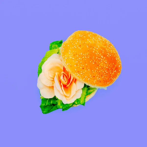 Троянди гамбургер художня галерея мистецтва моди — стокове фото