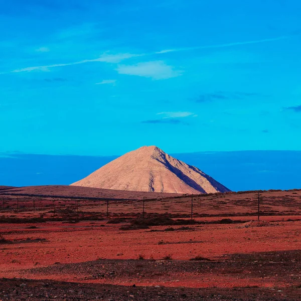 Kanárské ostrovy. Fuerteventura. Příroda. Hory. Minimální Desig — Stock fotografie