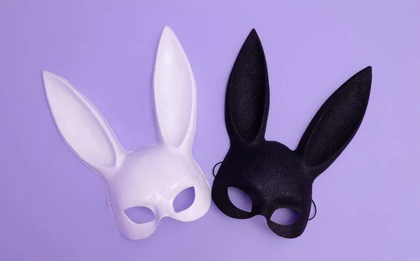 Fashion rabbit mask. Gosplay clubbing hipster glamour style — Stock Photo, Image