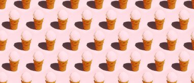 Minimum dikişsiz vanilyalı dondurma.