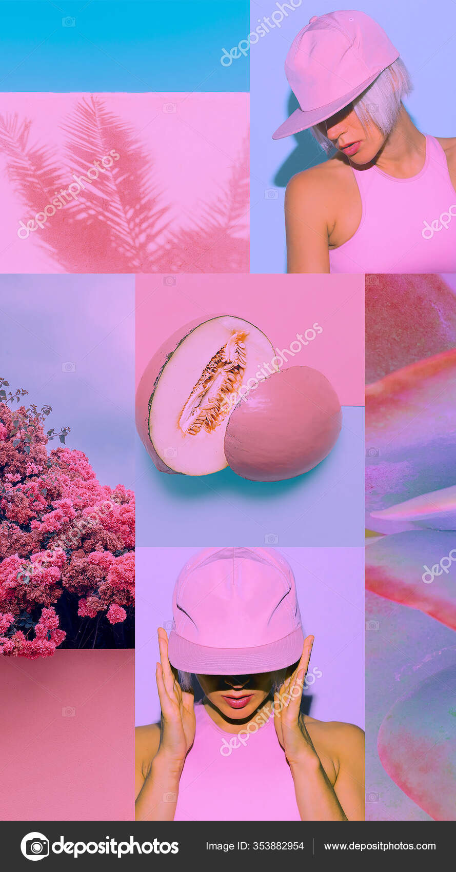 Fashion Aesthetic Moodboard Pink Pastel Colours Vibes Summer Style Stock  Photo by ©Porechenskaya 353882954