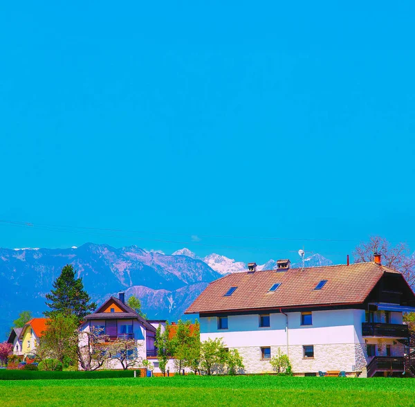Paisaje Montañas Rústicas Europa Eslovenia —  Fotos de Stock