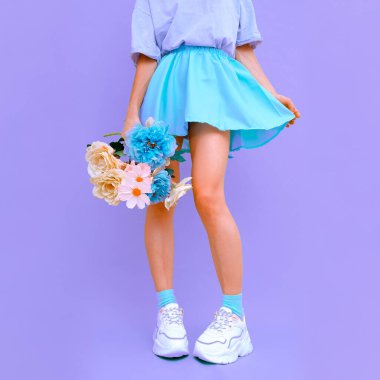 Taze çiçekler Yaz bakımı.