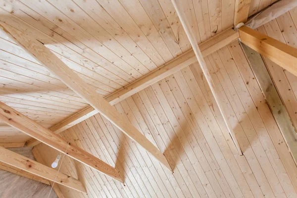 Ceiling attic with wood Board Royalty Free Stock Images