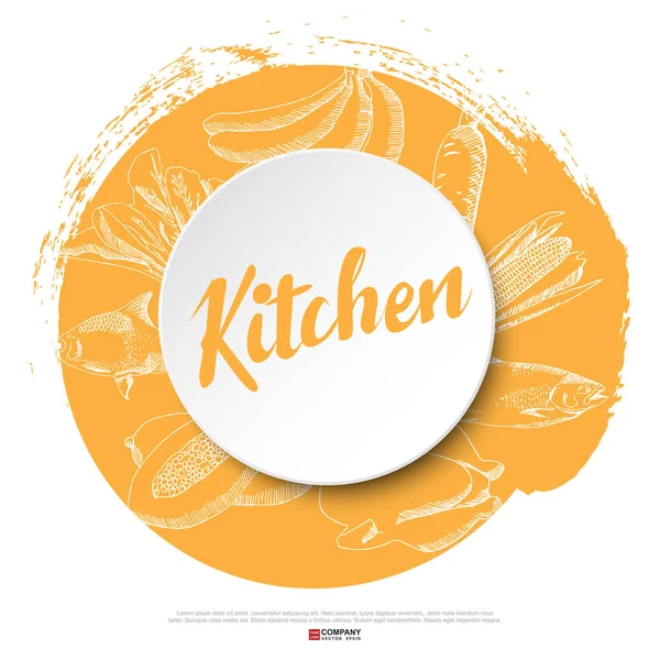 Design of Food poster — Stock Vector