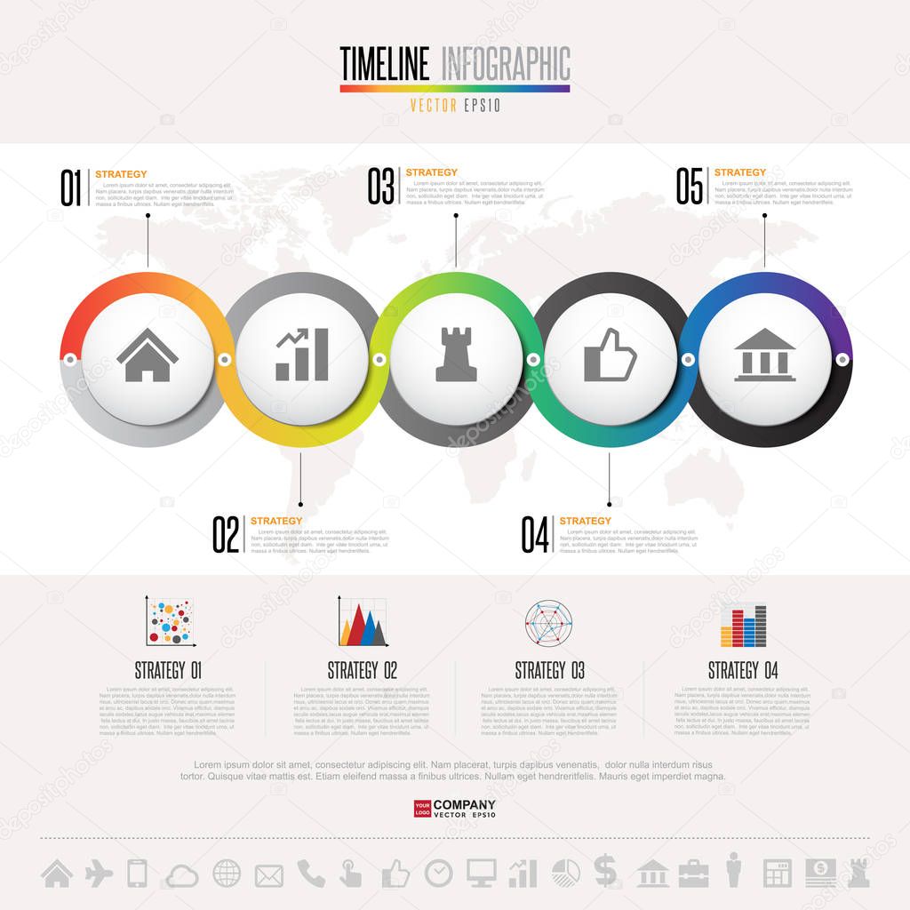 Timeline Infographics Template 