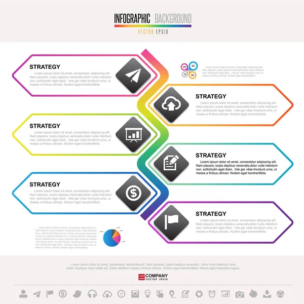 Timeline Infographics Design Template — Stock Vector