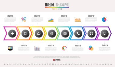 Tasarım Infographics şablonu