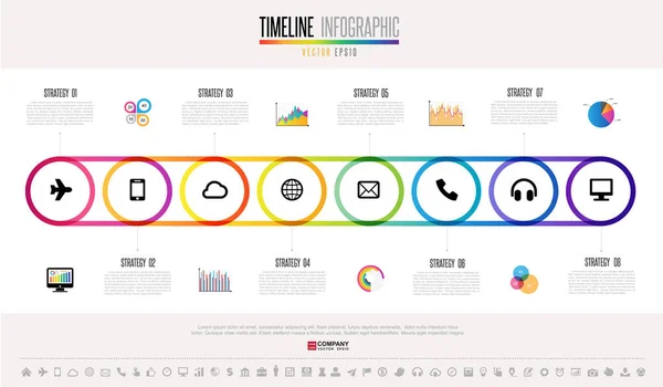 Diseño de plantilla de infografías — Archivo Imágenes Vectoriales