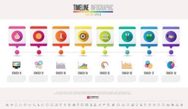 Tasarım Infographics şablonu 