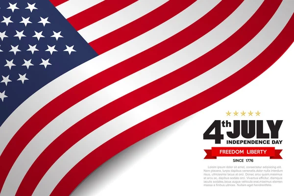 미국 국기 패턴의 디자인 — 스톡 벡터