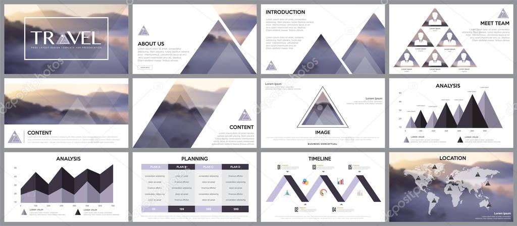 Vector illustration design element of infographics for presentation templates.