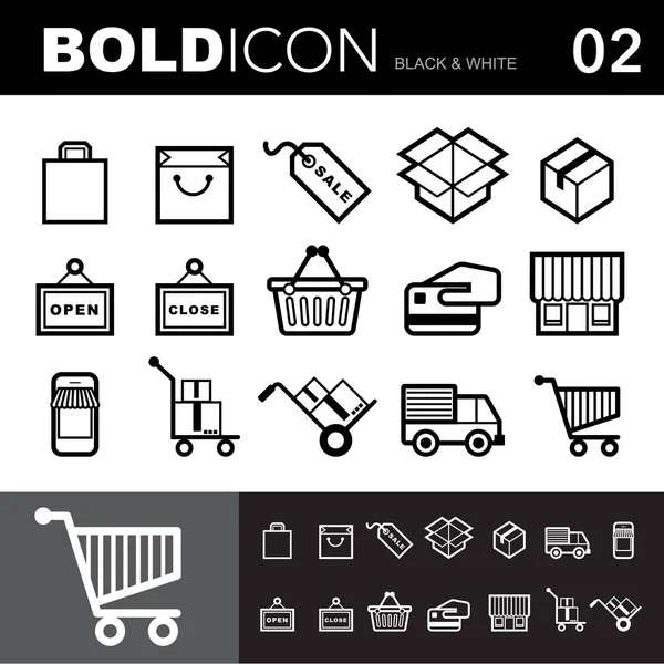 Packaging icons set. — Stock Vector