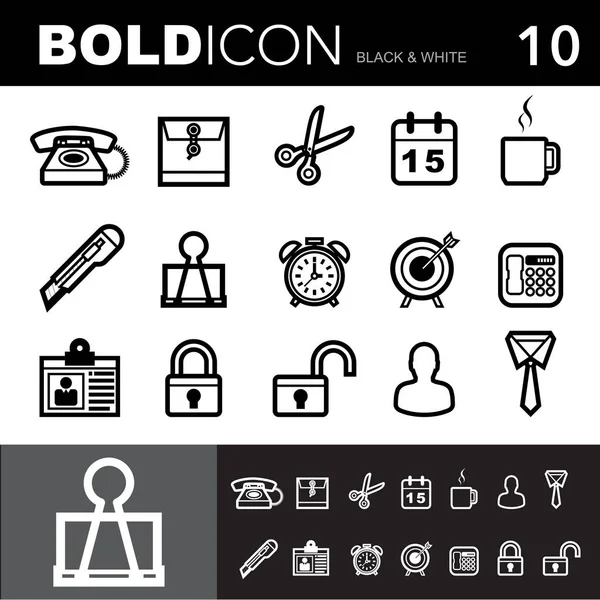 Office tools icons set. — Stockvector