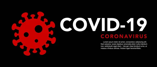 Vorsicht Coronavirus Stoppt Das Coronavirus Banner — Stockvektor