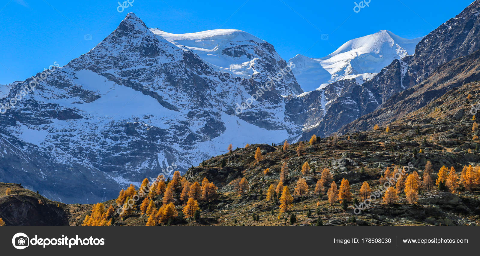 Swiss Alps October Moritz — Stock Photo © Christiannafzger ...