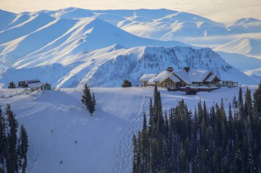 Sun Valley, Idaho ski resort clipart