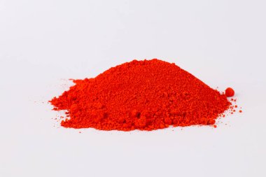 Beyaz bir arka plan üzerinde pigment