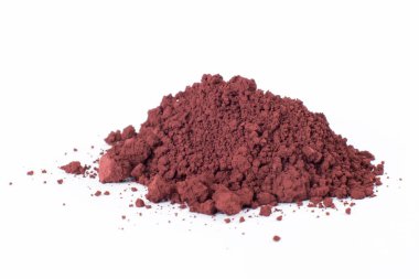Beyaz bir arka plan üzerinde pigment