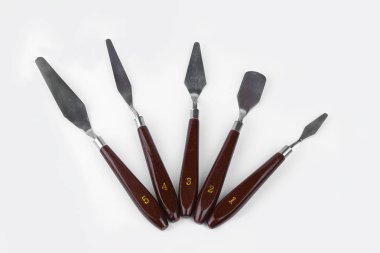 Palet Bıçağı, bir dizi palet bıçak, bir spatula çizim için bir spatula, sanatsal malzemeleri
