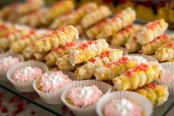 Buffets, aperitivos, mesa de bodas — Foto de Stock