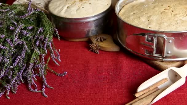 Torte fatte in casa, cottura dei biscotti . — Video Stock