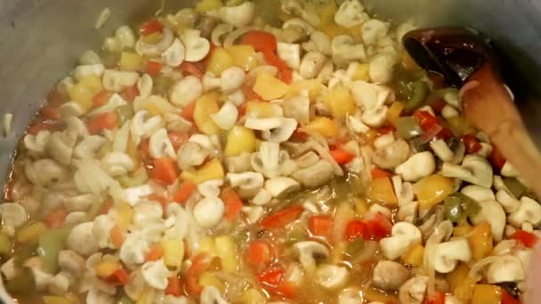 Preserving vegetables for the winter — Stock Footage Preserving vegetables for the winter Video Clip