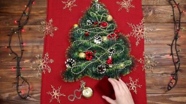 a small christmas tree of tinsel nuts ribbons and ornaments gift for a - How To Decorate A Christmas Tree With Ribbon Video a small christmas tree of tinsel nuts ribbons and ornaments gift for a - How To Decorate A Christmas Tree With Ribbon Video