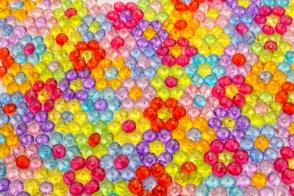 Sfondo di perline colorate, sfondo di fiori fatti di perline colorate — Foto Stock