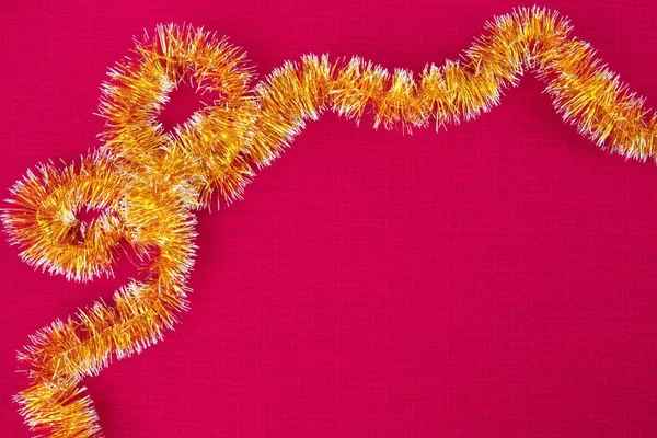 Tessuto per le vacanze di Capodanno, tessuto rosa — Foto Stock