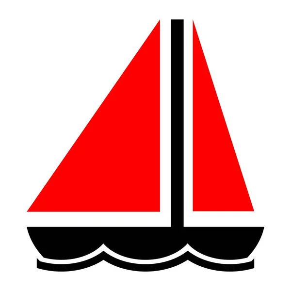 Вектор значка лодки — стоковый вектор