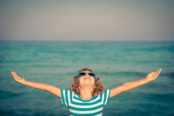 Happy child on summer vacation — Stock Photo, Image