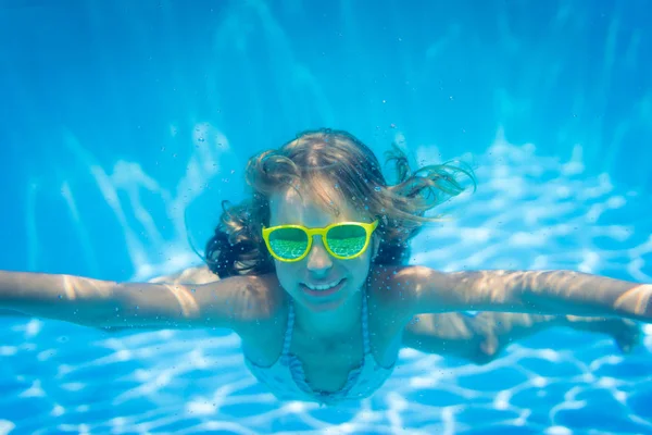 Underwater portrait of child — Stock Photo, Image