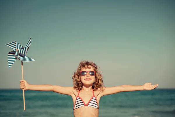 Happy child on summer vacation — Stock Photo, Image